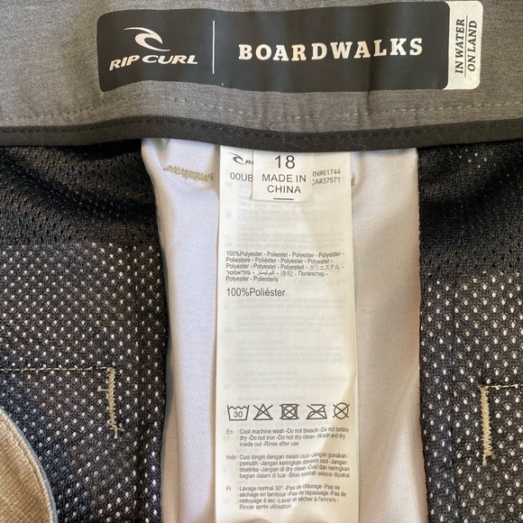 Rip Curl Khaki/Olive Boardwalks Ohama Walkshort size 18 - Picture 3 of 4